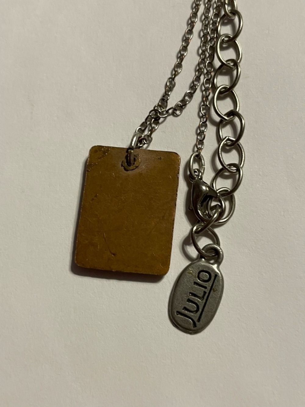 Signed Julio Initial “S” Necklace #9339 - Picture 3 of 4